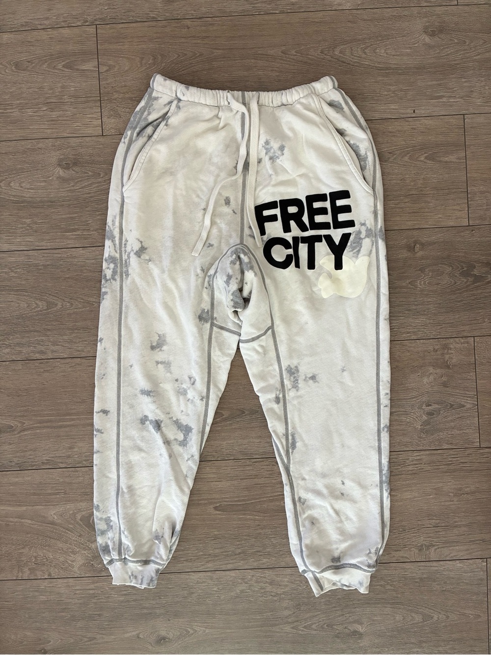 freecity unisex bleach out sweatpants